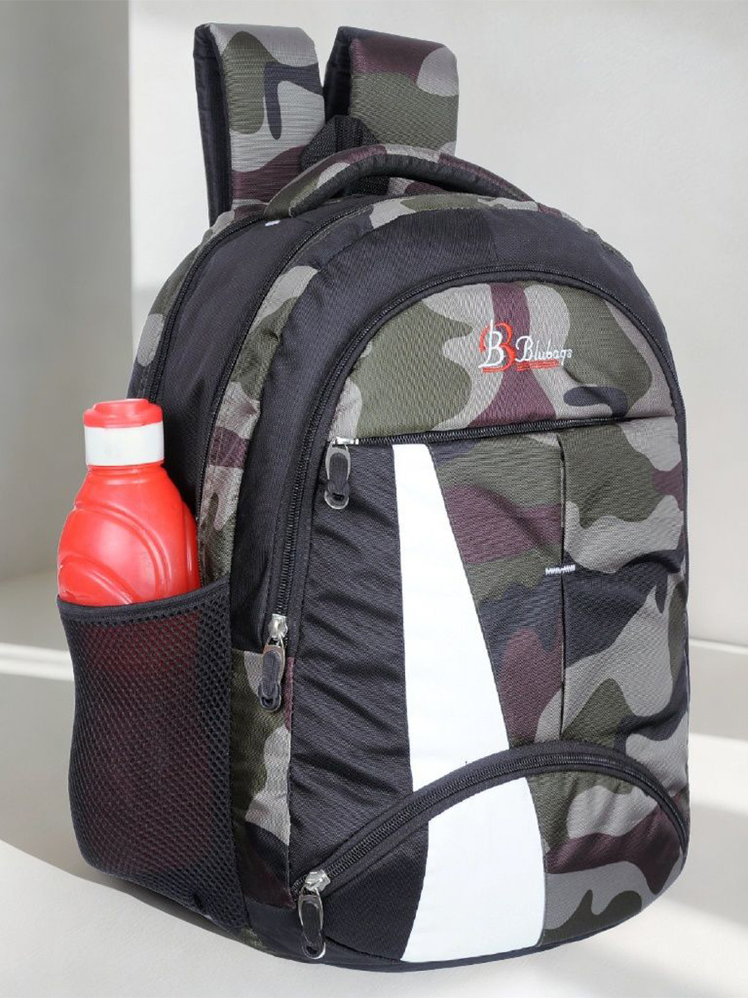 Blubags Men Camouflage Contrast Detail Backpack