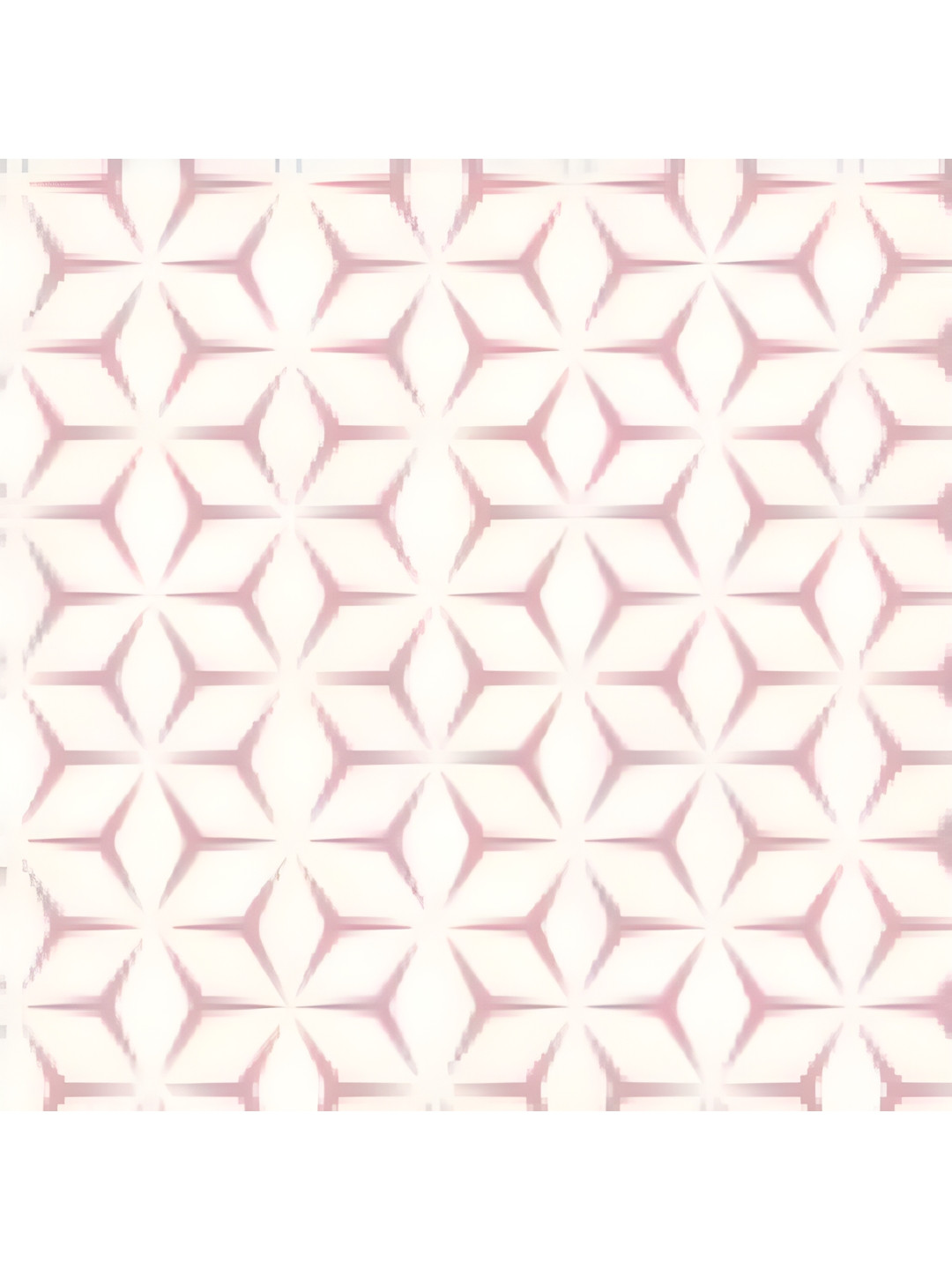 INDIAN ROYALS Cream & Pink Hexagonal Design Printed Self-Adhesive & Durable Wall Sticker