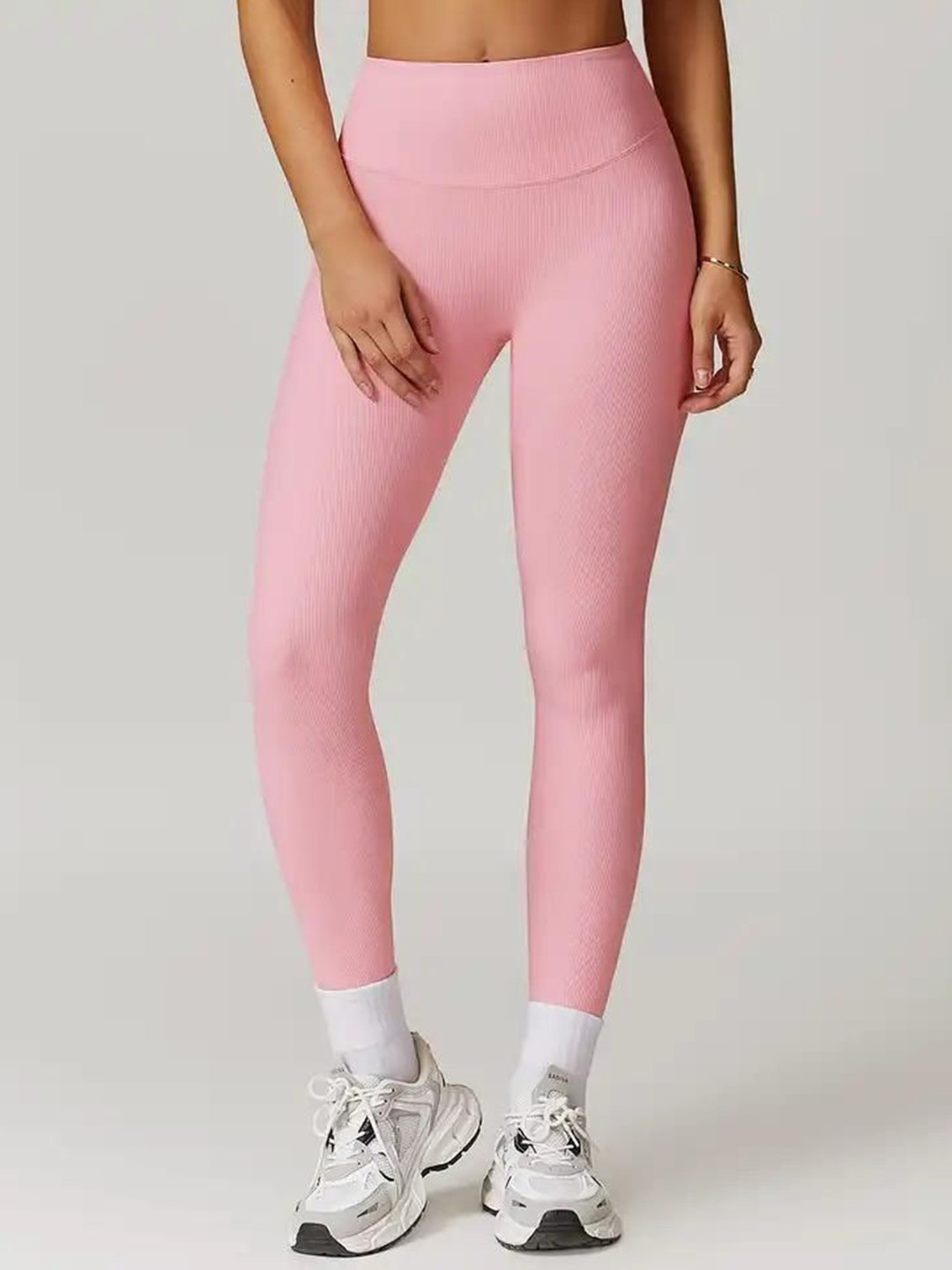 Miss Mosa By Akanksha  Pink Slimming Premium Gymwear Leggings
