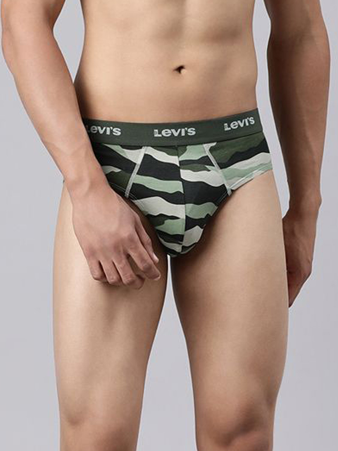 Levi's 021 Men Cotton  Low Rise Outer Elastic Waistband Designer Brief