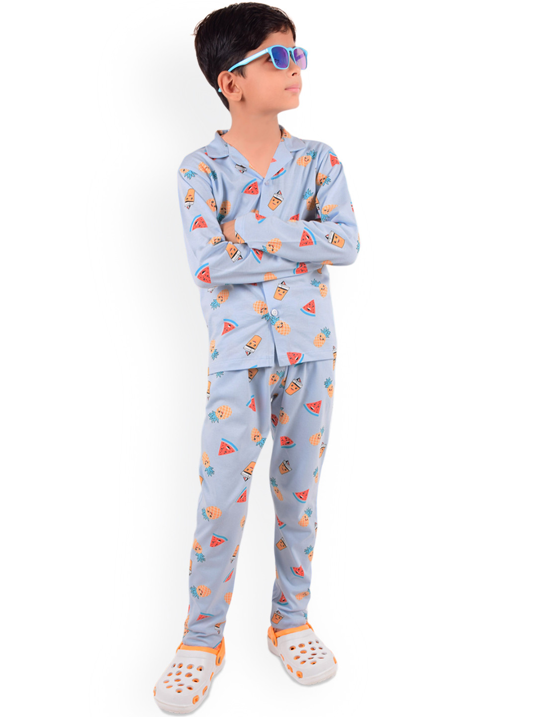 US Fly Boys Graphic Printed Shirt Pyjamas Night suit