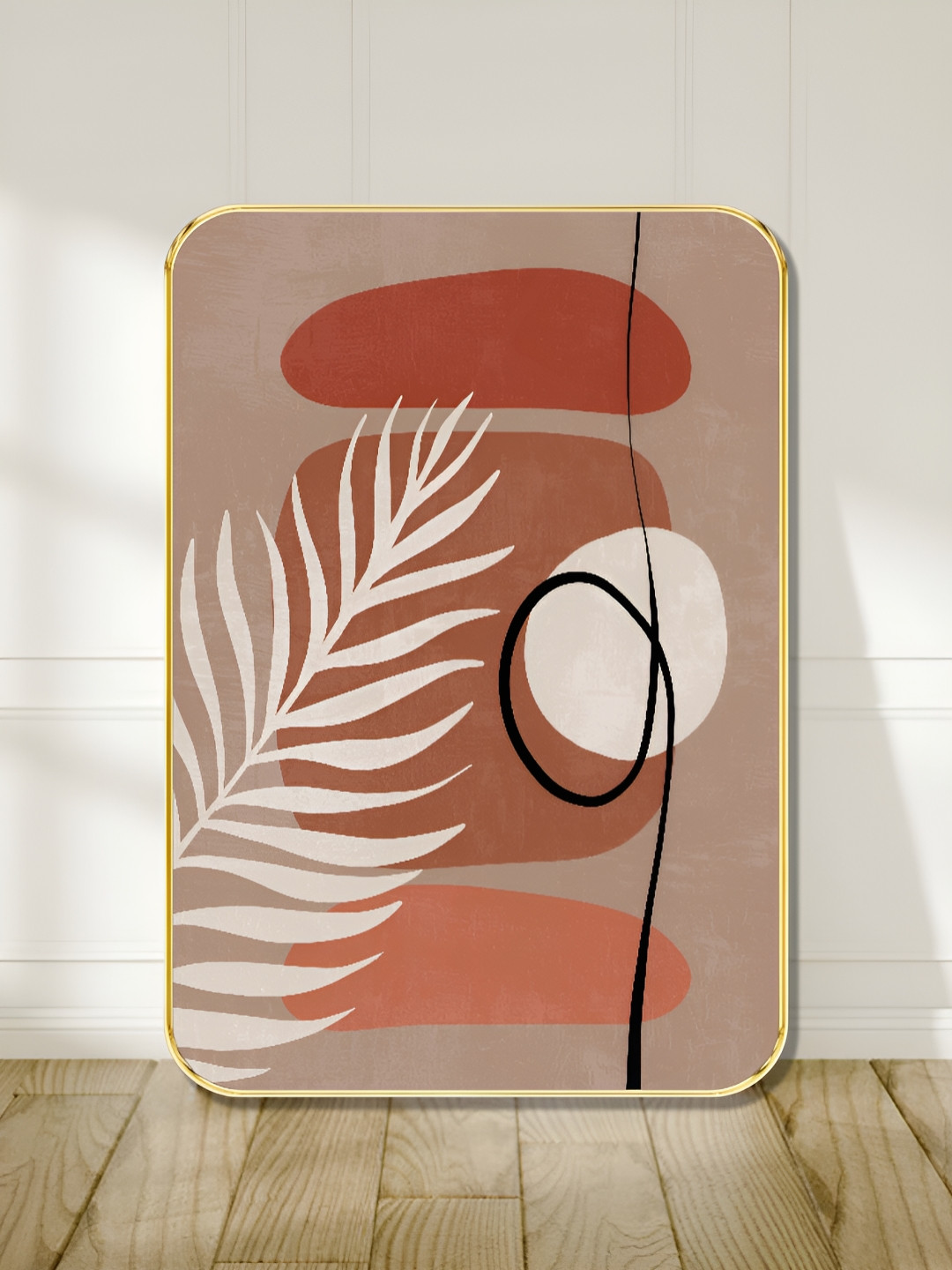 Myntra Elegant Homes Boho Wood Wall Rectangle Paintings Wall Art -18 x 24 In