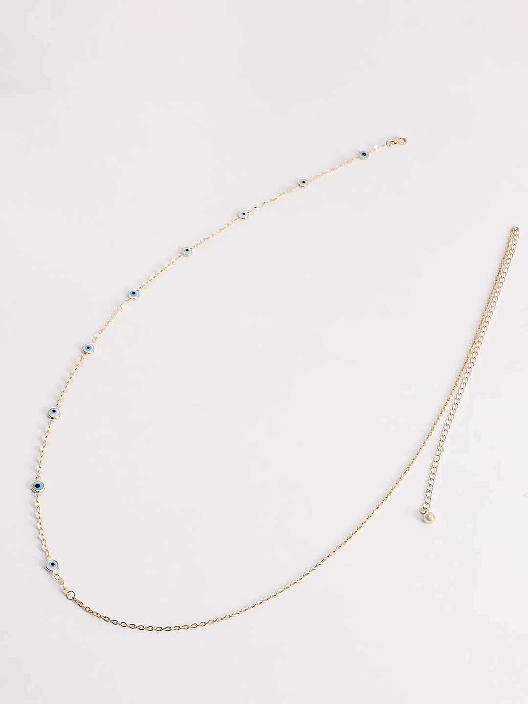 Fabme Artificial Beaded Evil Eye Waist Chain