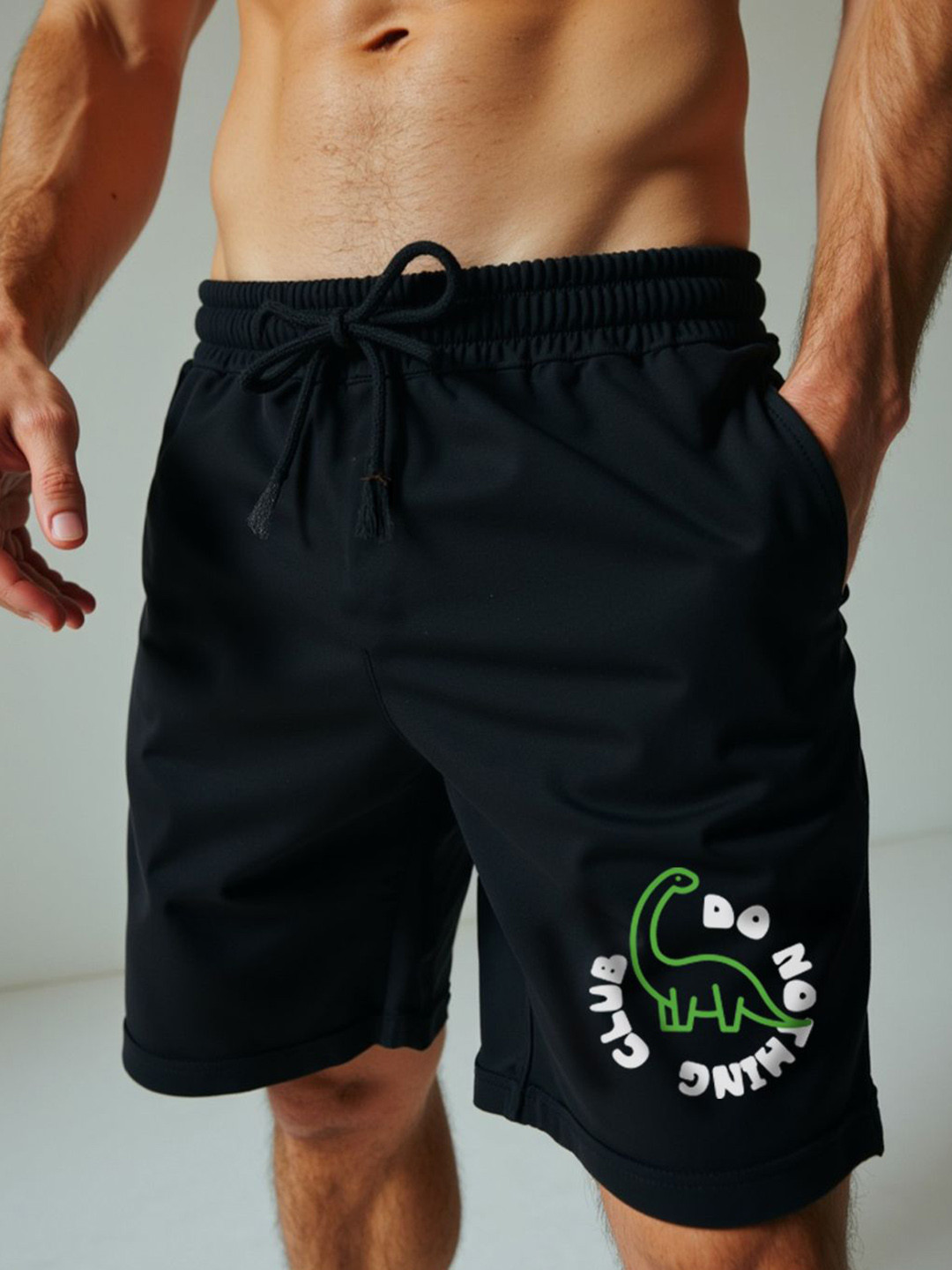 Mad Over Print Men Loose Fit Mid-Rise Shorts
