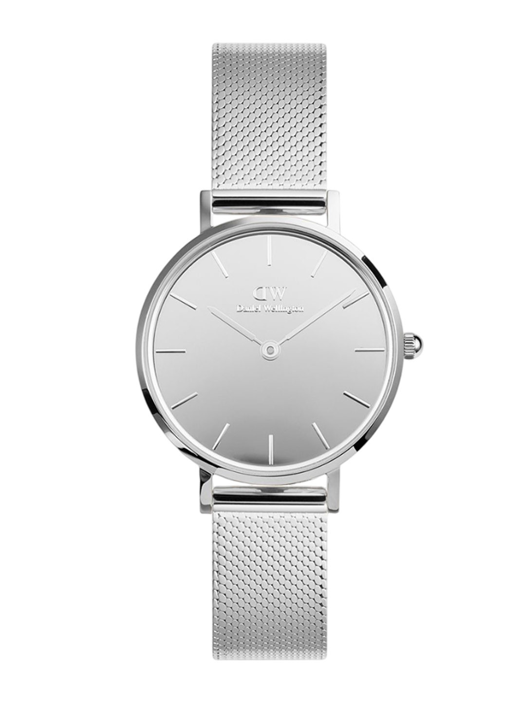 Daniel Wellington Petite Mirror Women Mother of Pearl Dial & Reset Time Analogue Watch