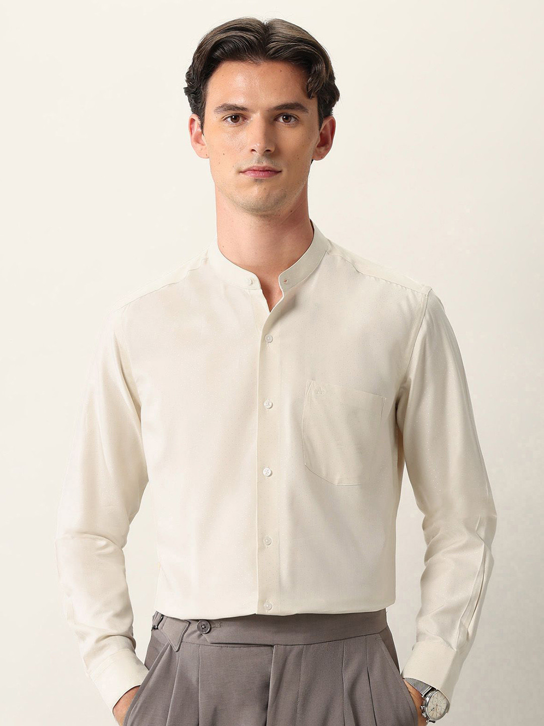 Arrow Ceremonial Men Slim Fit Cotton Formal Shirt