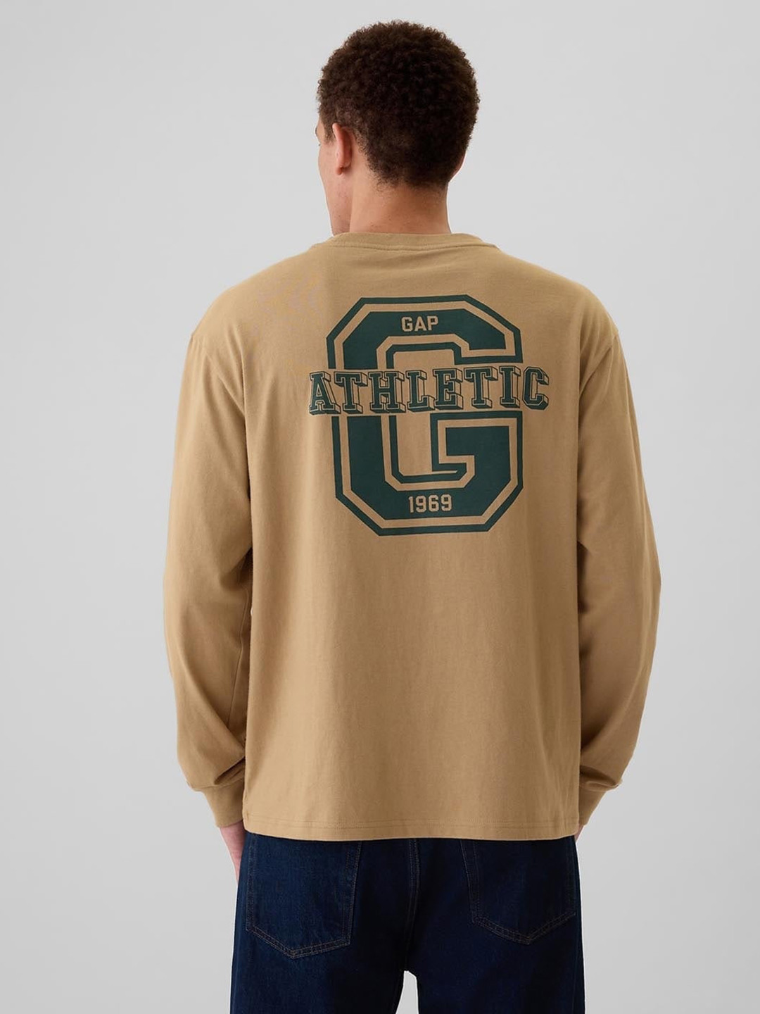 GAP Relaxed Fit Typography Printed Pure Cotton T-shirt