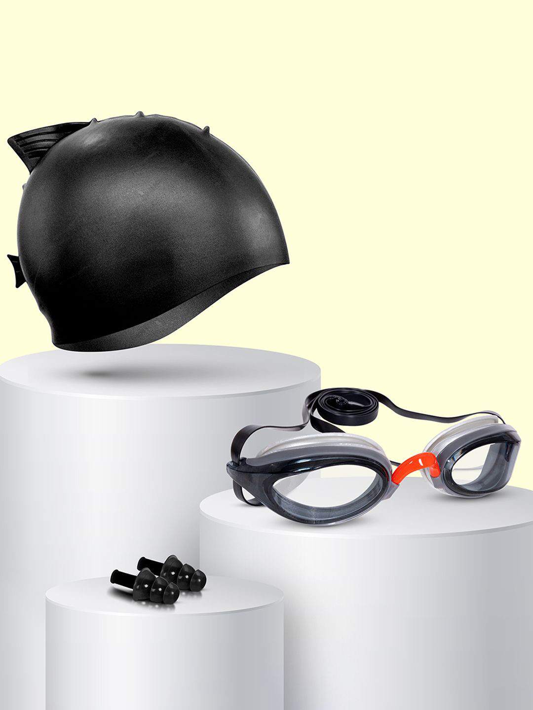 VIVA SWIMMING Kids Swimming Goggles Swimming Cap & Ear Plugs Swimwear Accessories