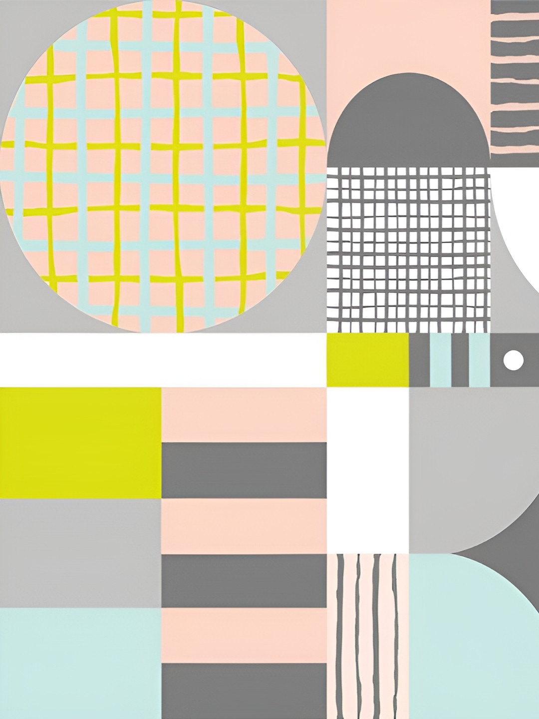 INDIAN ROYALS Yellow & White Tile Rust Printed Self-Adhesive & Durable Wall Sticker