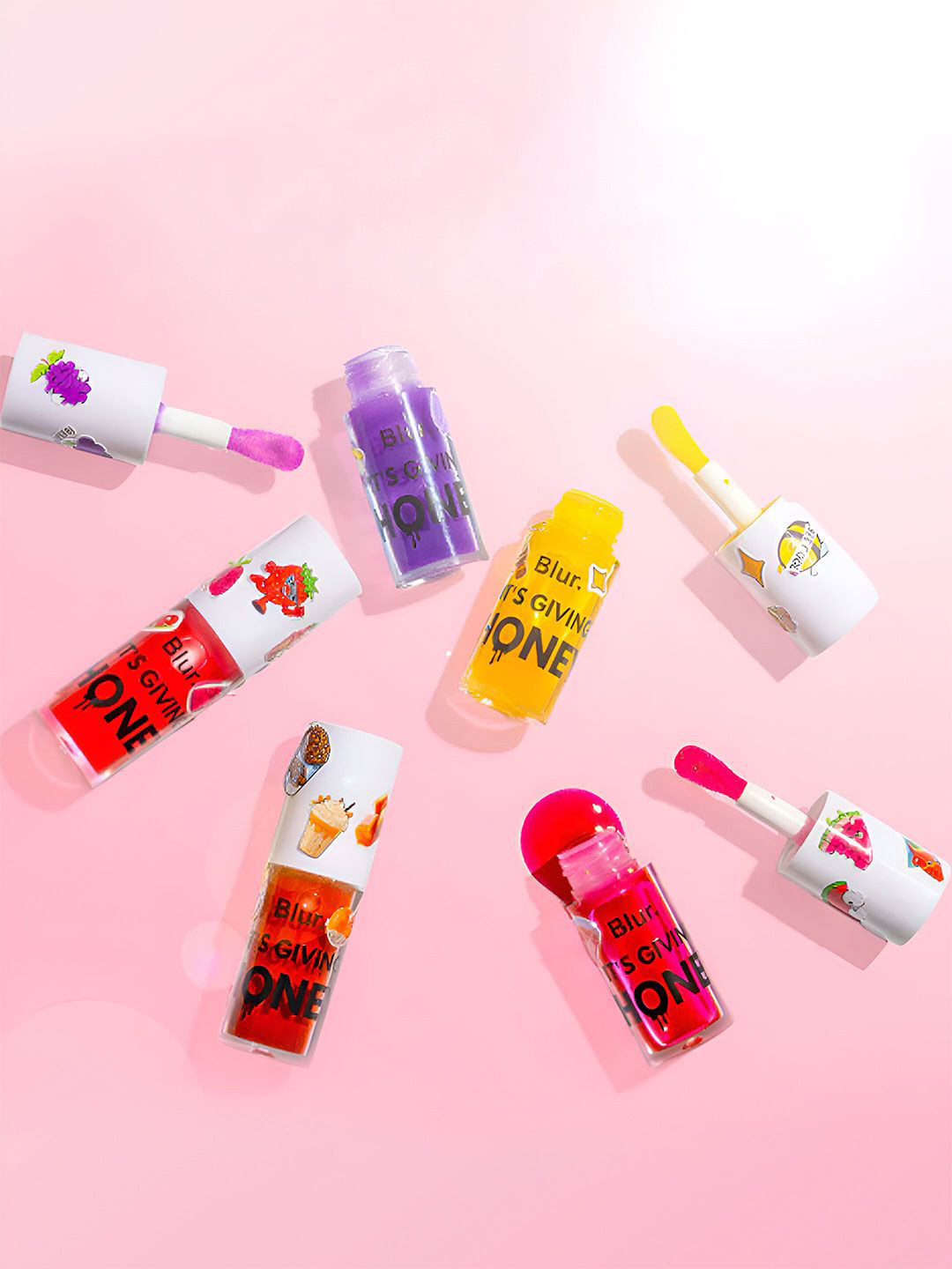 BLUR INDIA Set Of 2 It's Giving Honey Lip Oil With Darker Than My Ex'S Soul Kajal Combo