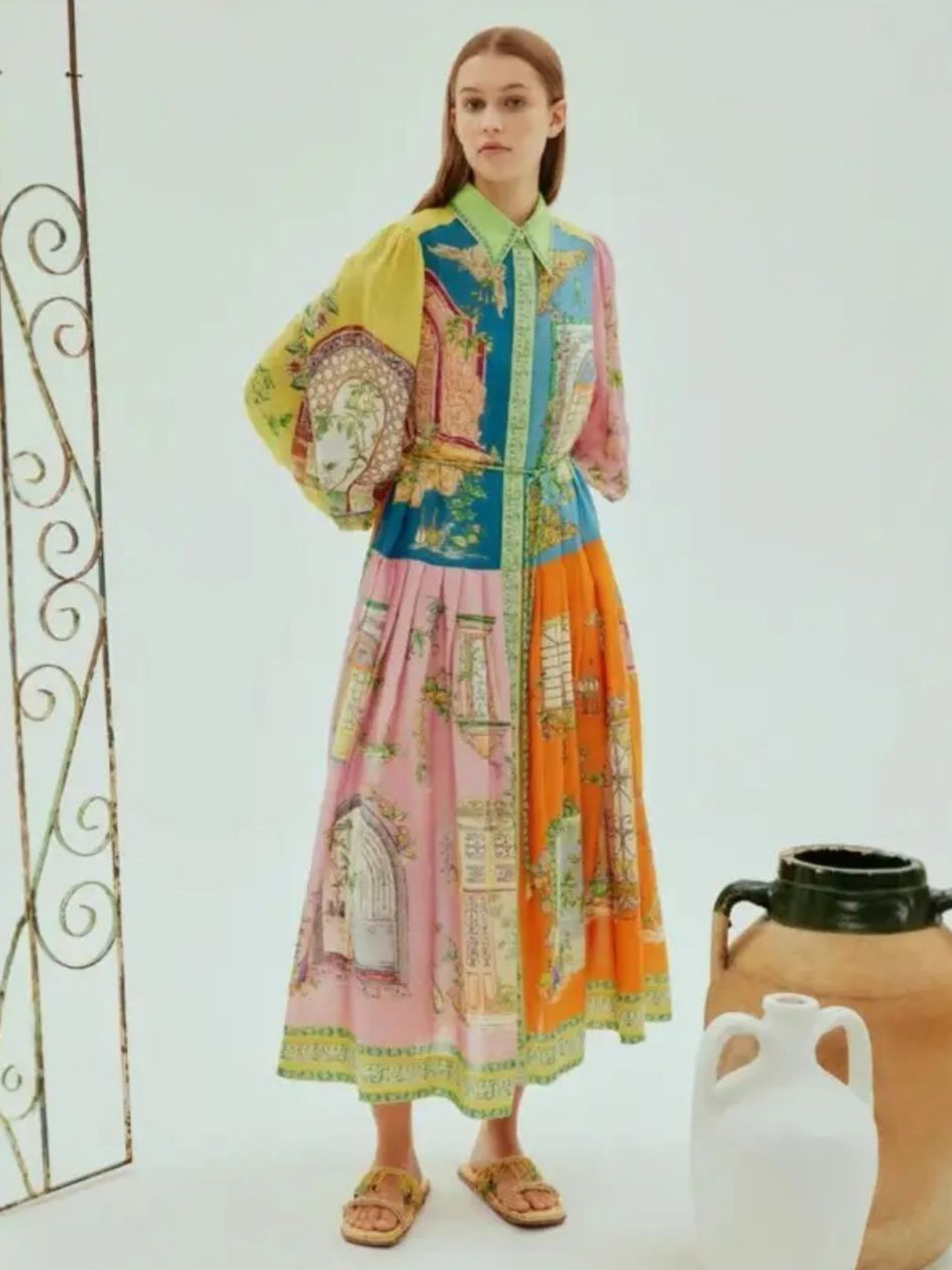 Miss Mosa By Akanksha  Multi Maisto Printed Summer Maxi Dress