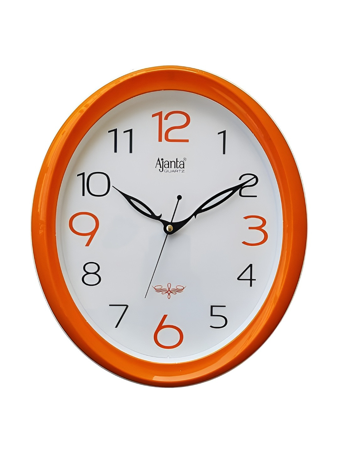 Ajanta Orange & White Analogue Wall Clock