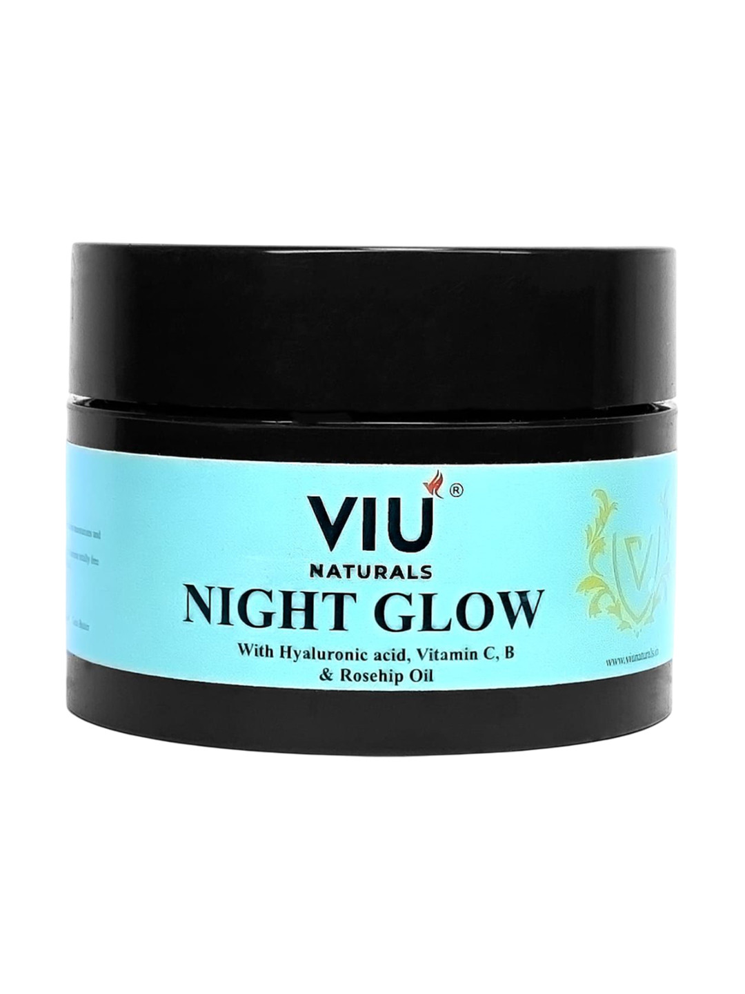 VIU NATURALS Night Glow Cream With Hyaluronic Acid & Vitamin C - 50 g