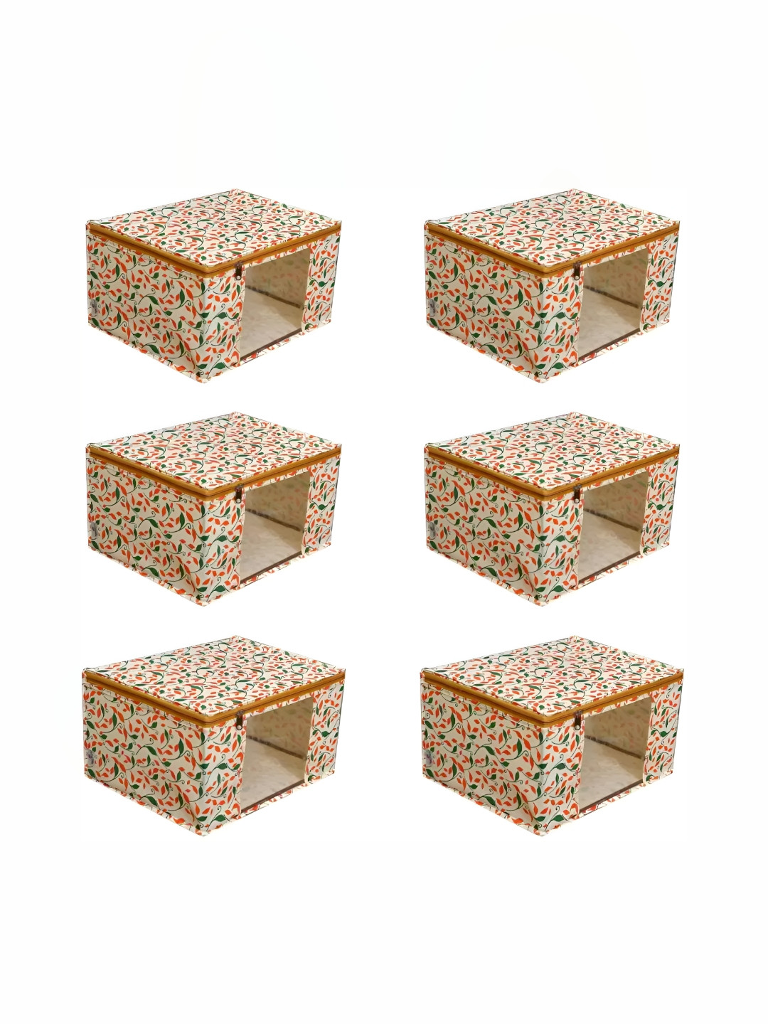 BB BACKBENCHERS Yellow Set of 6 Regular Drawer Organiser Organisers