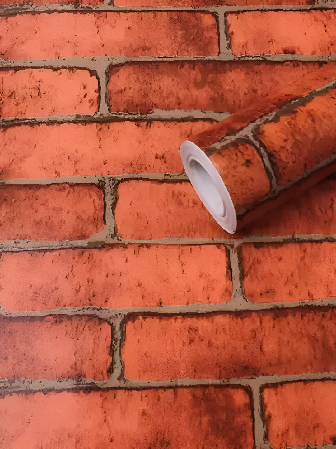 INDIAN ROYALS Red Brick Printed Self-Adhesive & Durable Wall Sticker