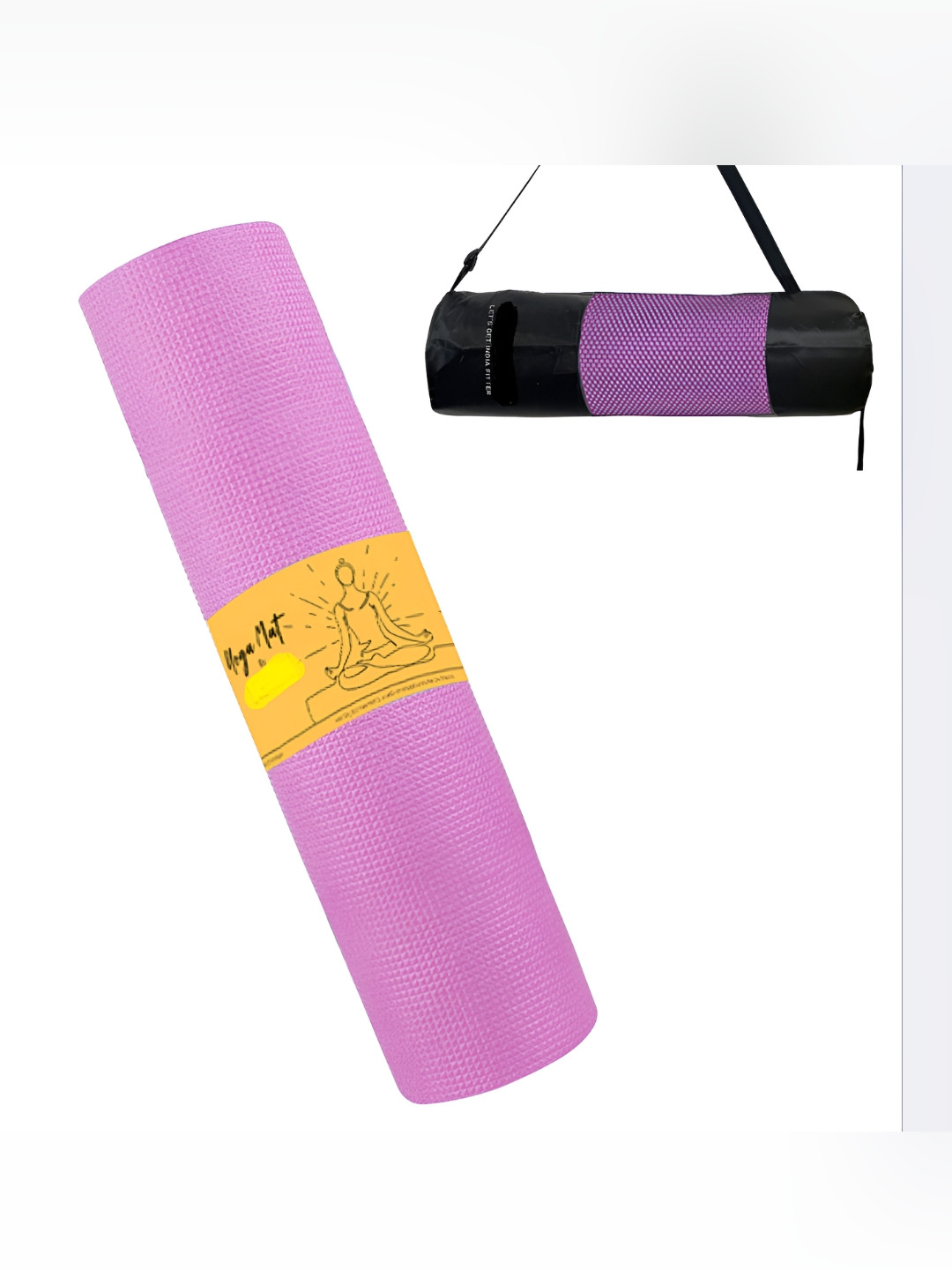 ADRENEX Premium Anti Skid Sweat Absorbent Reversible Yoga Mat With Carrying Bag