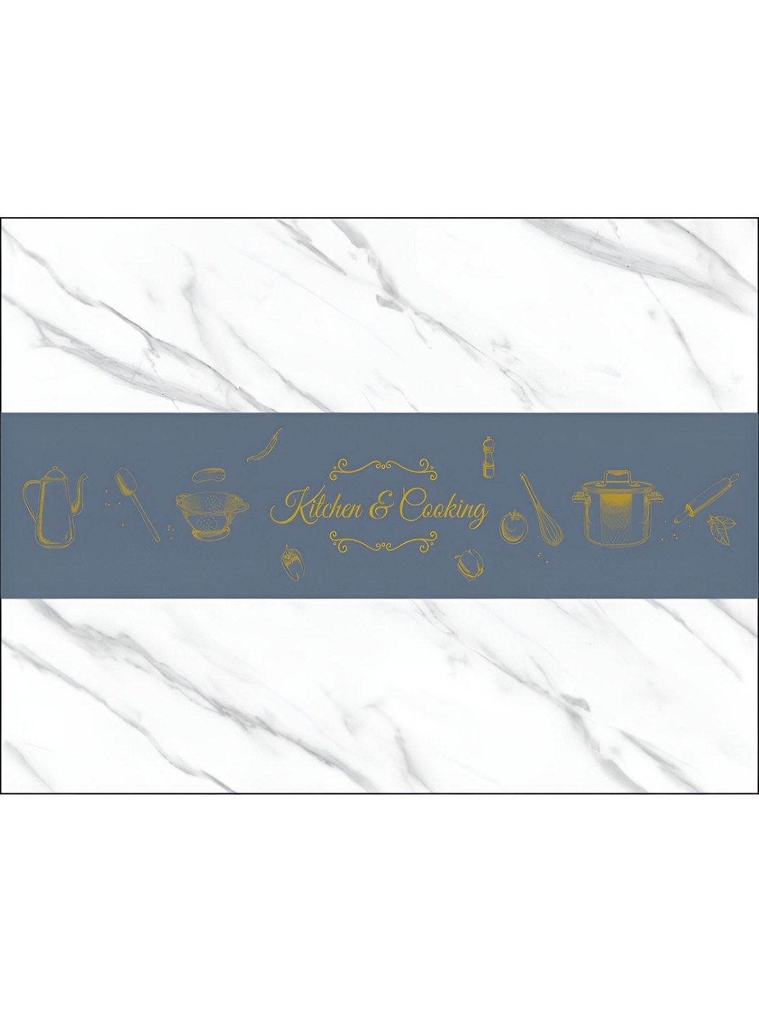 INDIAN ROYALS  Grey & Yellow Kitchen & Cooking Design Oil Proof Kitchen Wallpaper