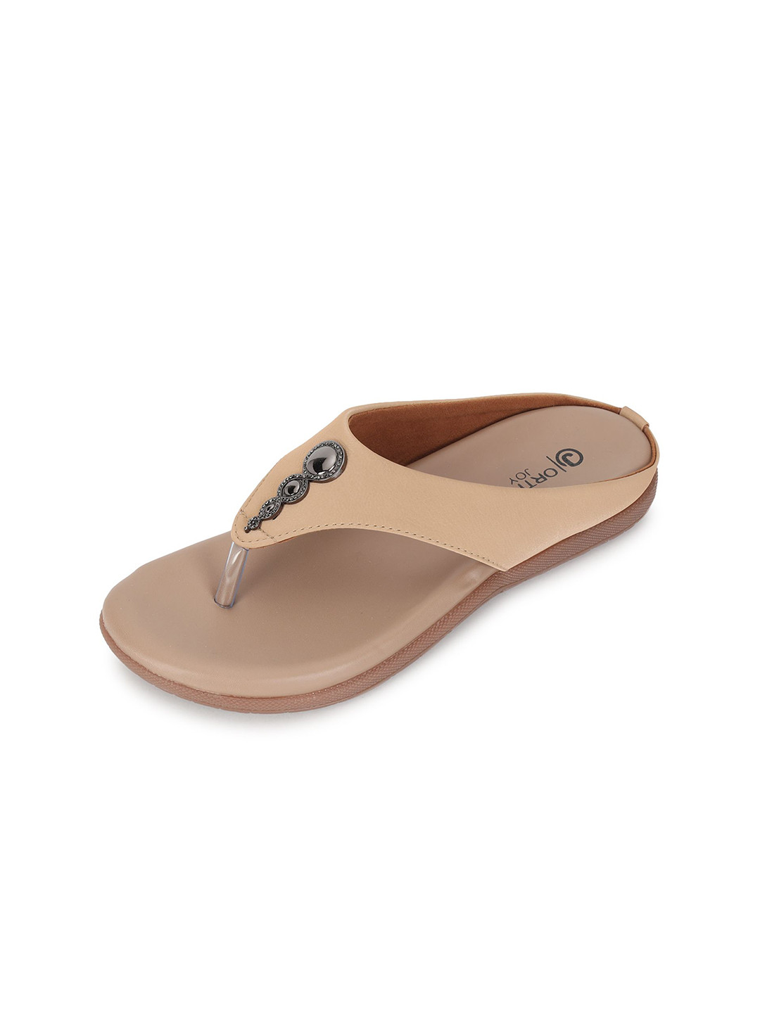 ORTHO JOY Women Casual Slip-On Doctor Footwear T-Strap Flats