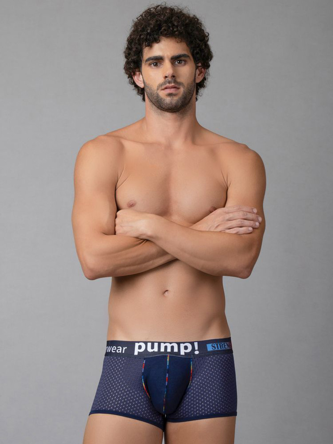 PUMP CLUB  Mid Rise Modal Ultra Soft Trunk ART293-Blue-M-Blue