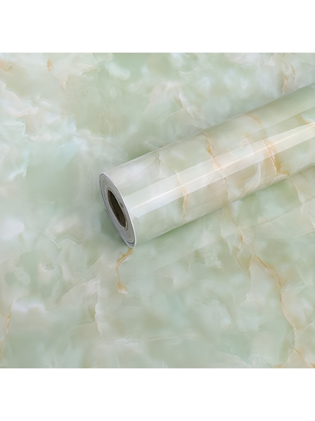 INDIAN ROYALS Green Marble Furniture Printed Self-Adhesive & Durable Wall Sticker