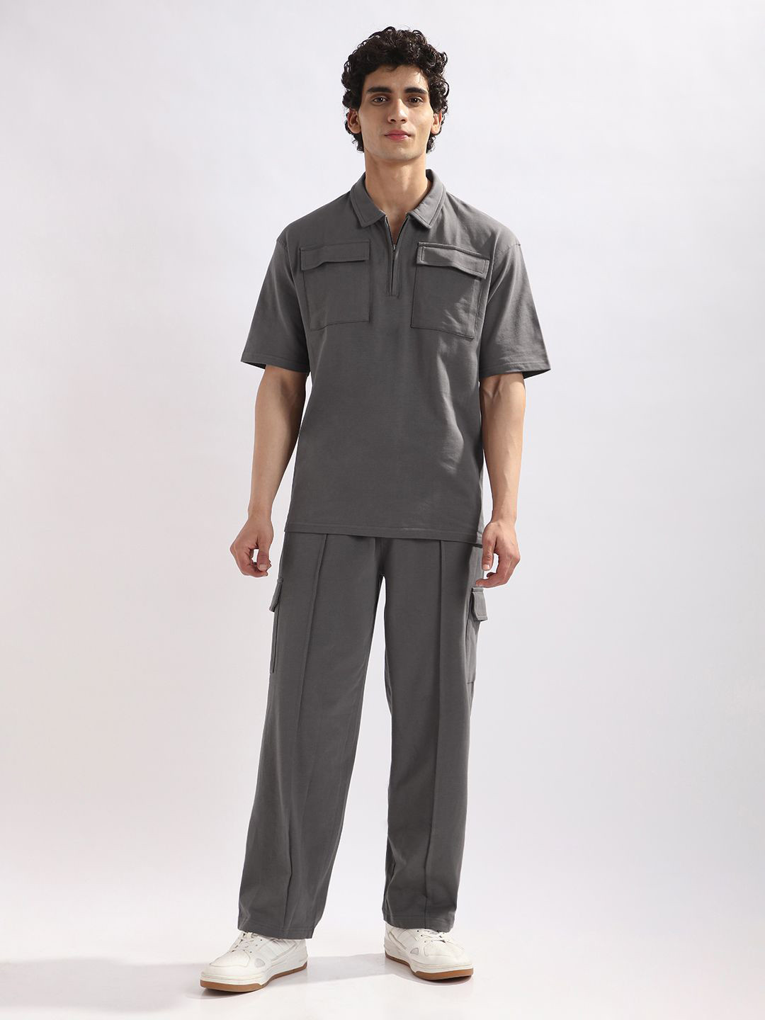 NOBERO Men Oversized Aeroslate T-shirt & Joggers Co-Ords