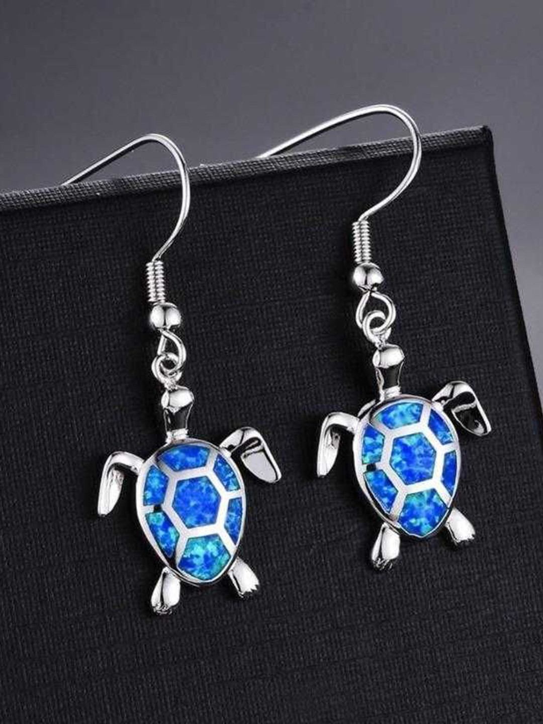 Bling Queen  Stainless Steel Silver-Plated Animal Shaped Drop Earrings