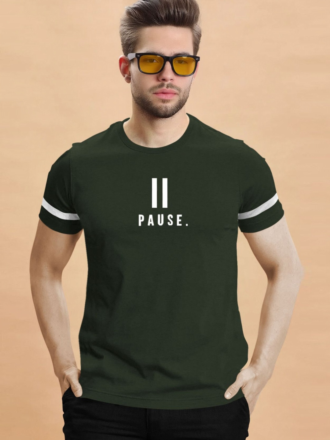 TRIPR Typography Printed T-shirt