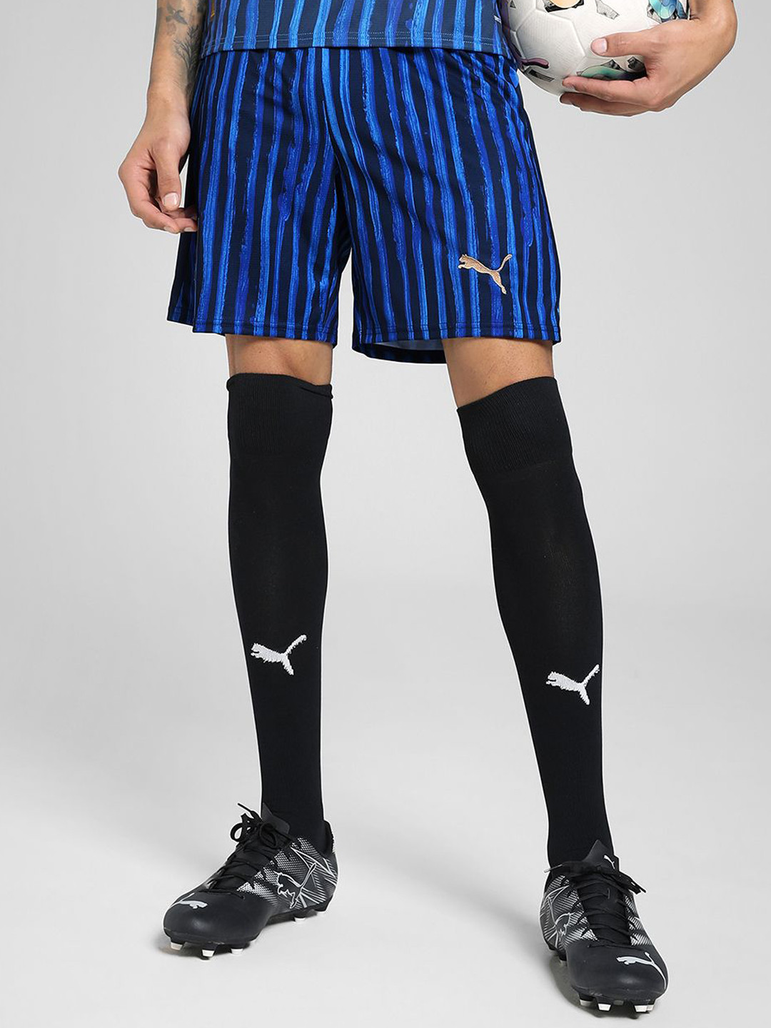 Puma Kidsuper Ahsfc Men Striped Shorts Rep