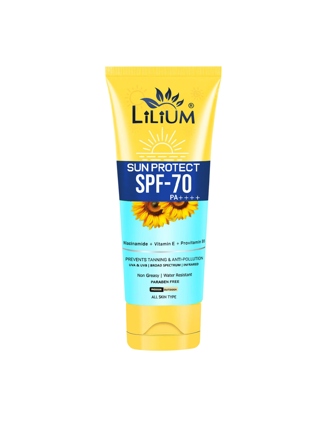 Lilium Sun Protect SPF 70 PA+++ Sunscreen - 100 ml