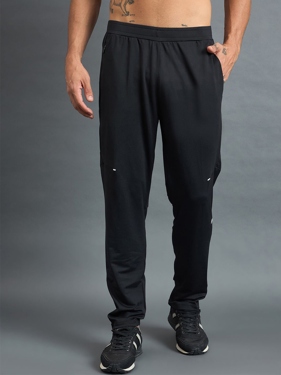 DIDA Men Super Stretchable High-Stretch Black Track Pant