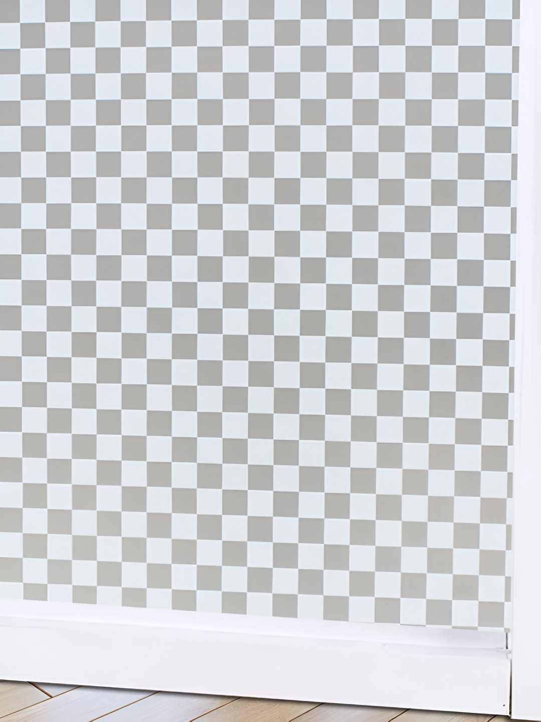 INDIAN ROYALS Grey Square Design  Printed Self-Adhesive & Durable Window Sticker