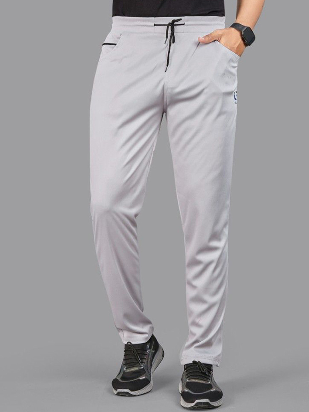 ISUEL FAB Men High-Rise Relaxed-Fit Track Pant