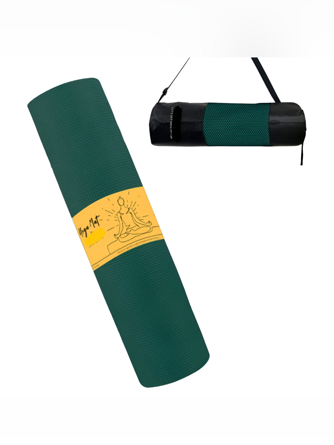ADRENEX Ultra Premium Anti Skid Sweat Absorbent Reversible Yoga Mat With Carrying Bag
