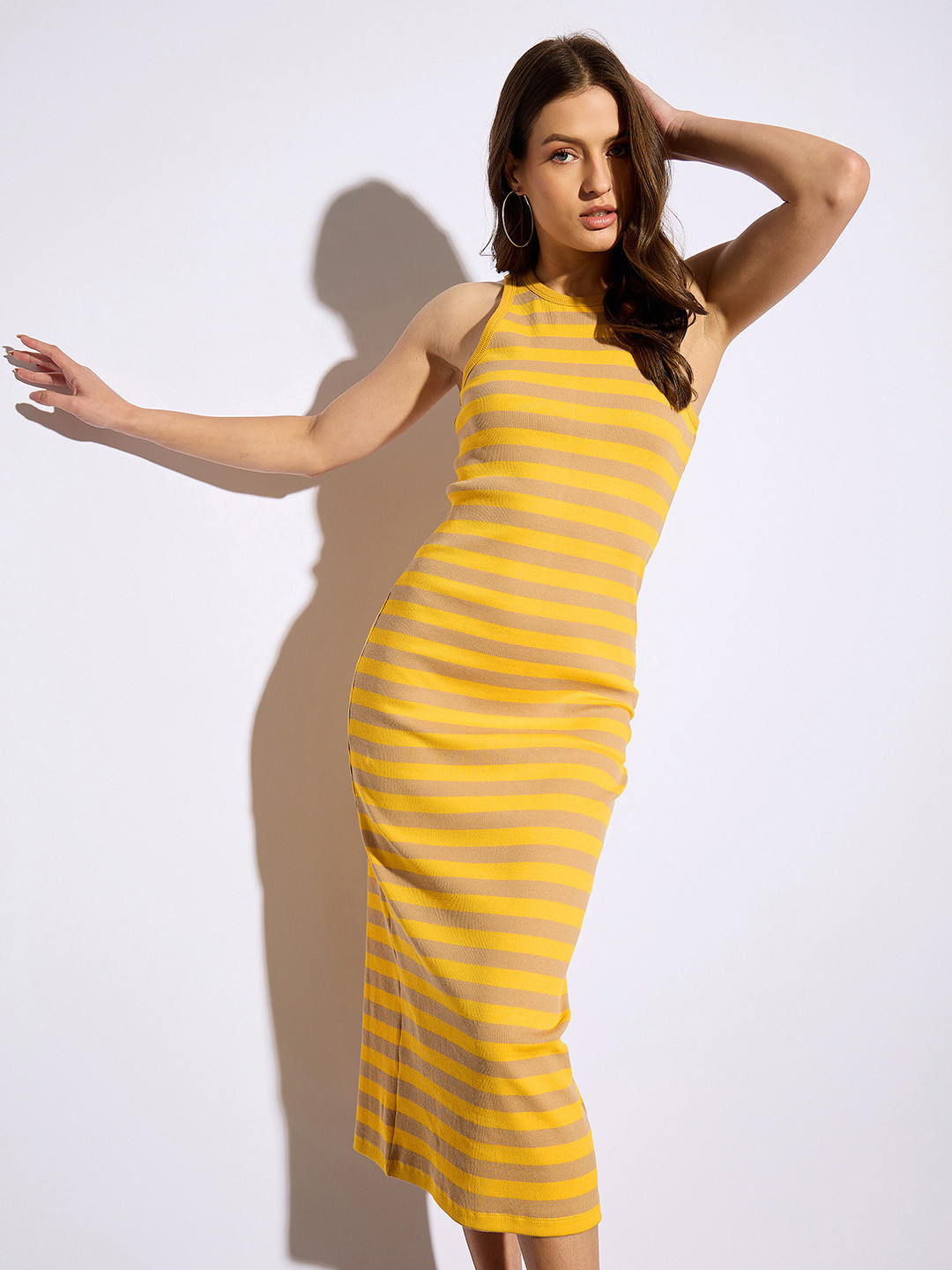 CORSICA Kimono Sleeve Sheath Midi Dress