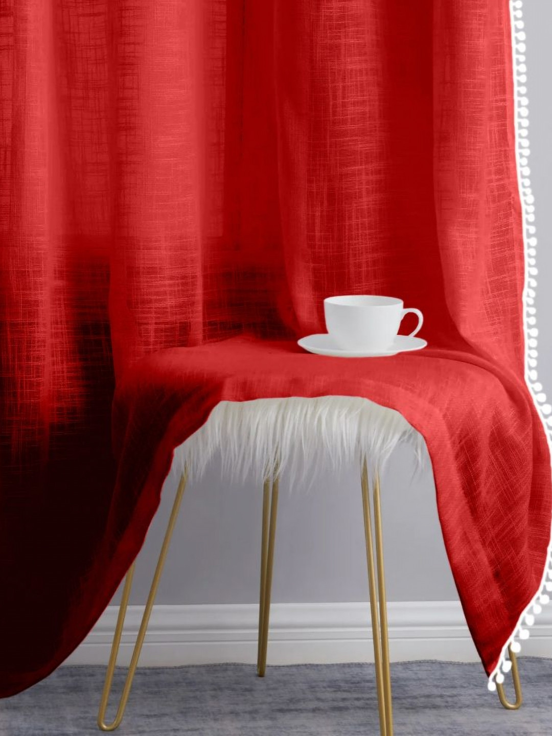 THE LINEN COMPANY Set of 2 Sheer Door Curtain