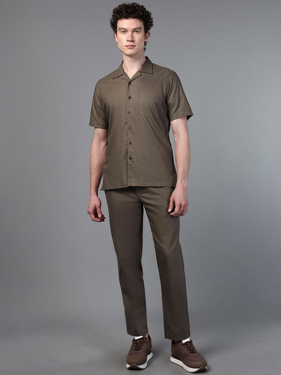 DON VINO Pure Cotton Shirt Collar Shirt With Trousers Co-Ords Set
