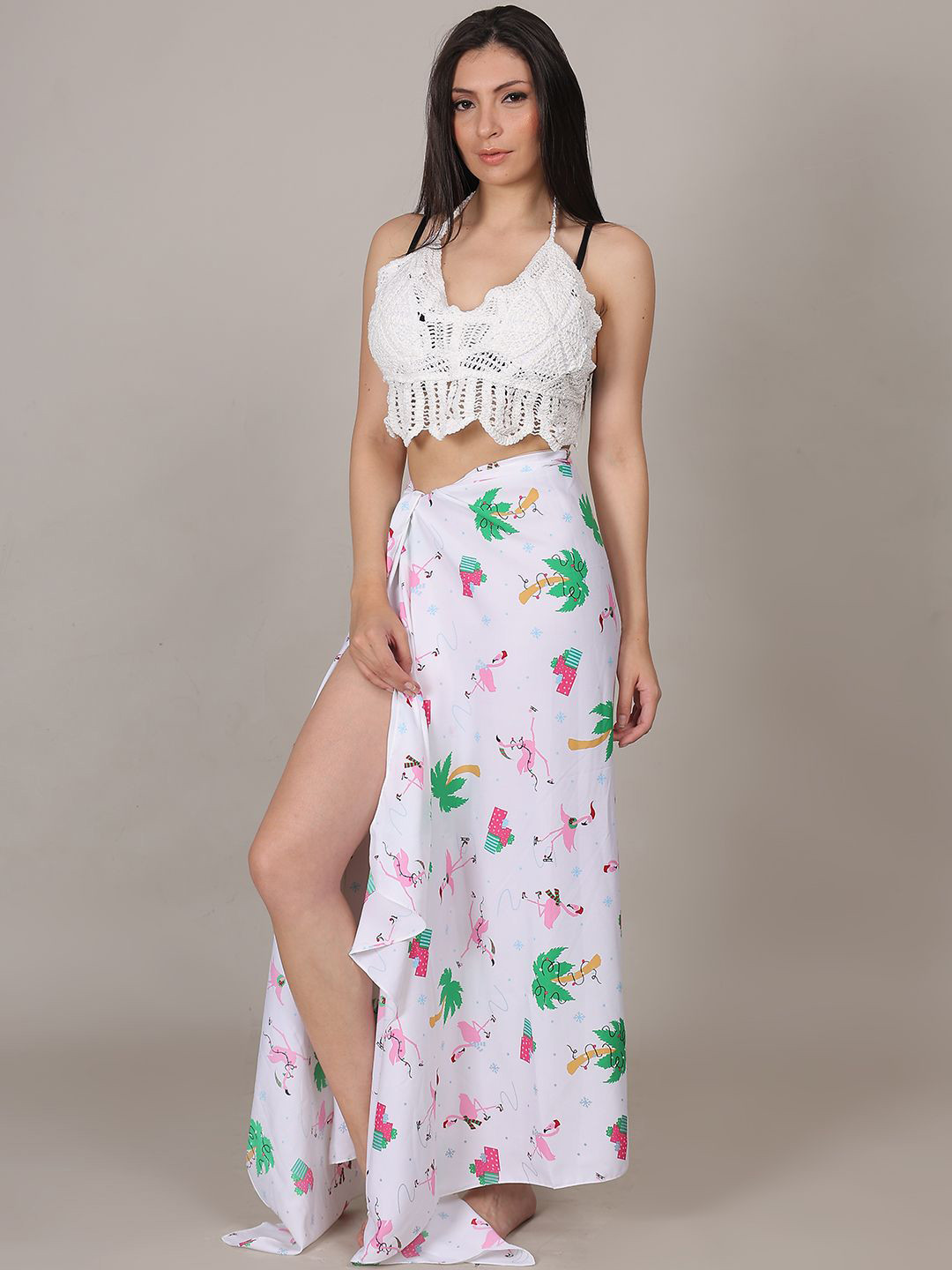 Fabme Printed Swimwear Cover up Sarong
