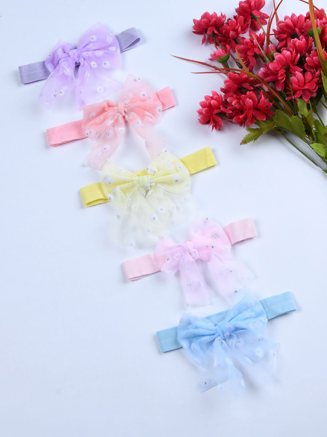 FUNKRAFTS Girls Pack Of 5 Chill Wrap Headband