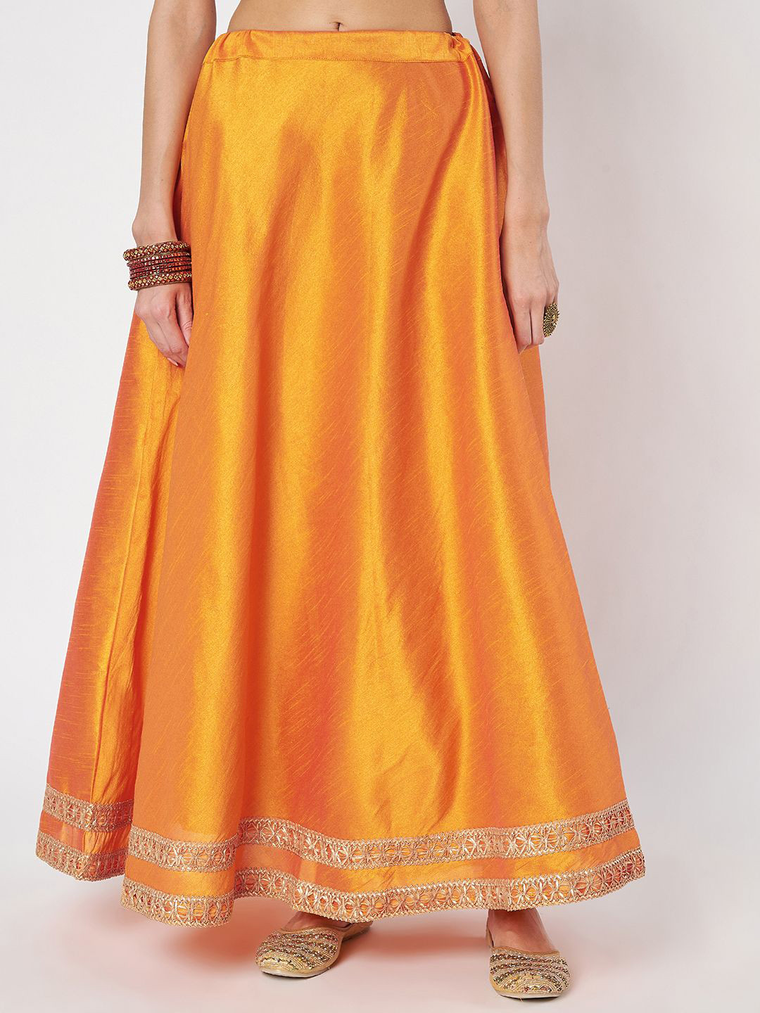 studio rasa Embellished A-Line Maxi Skirt