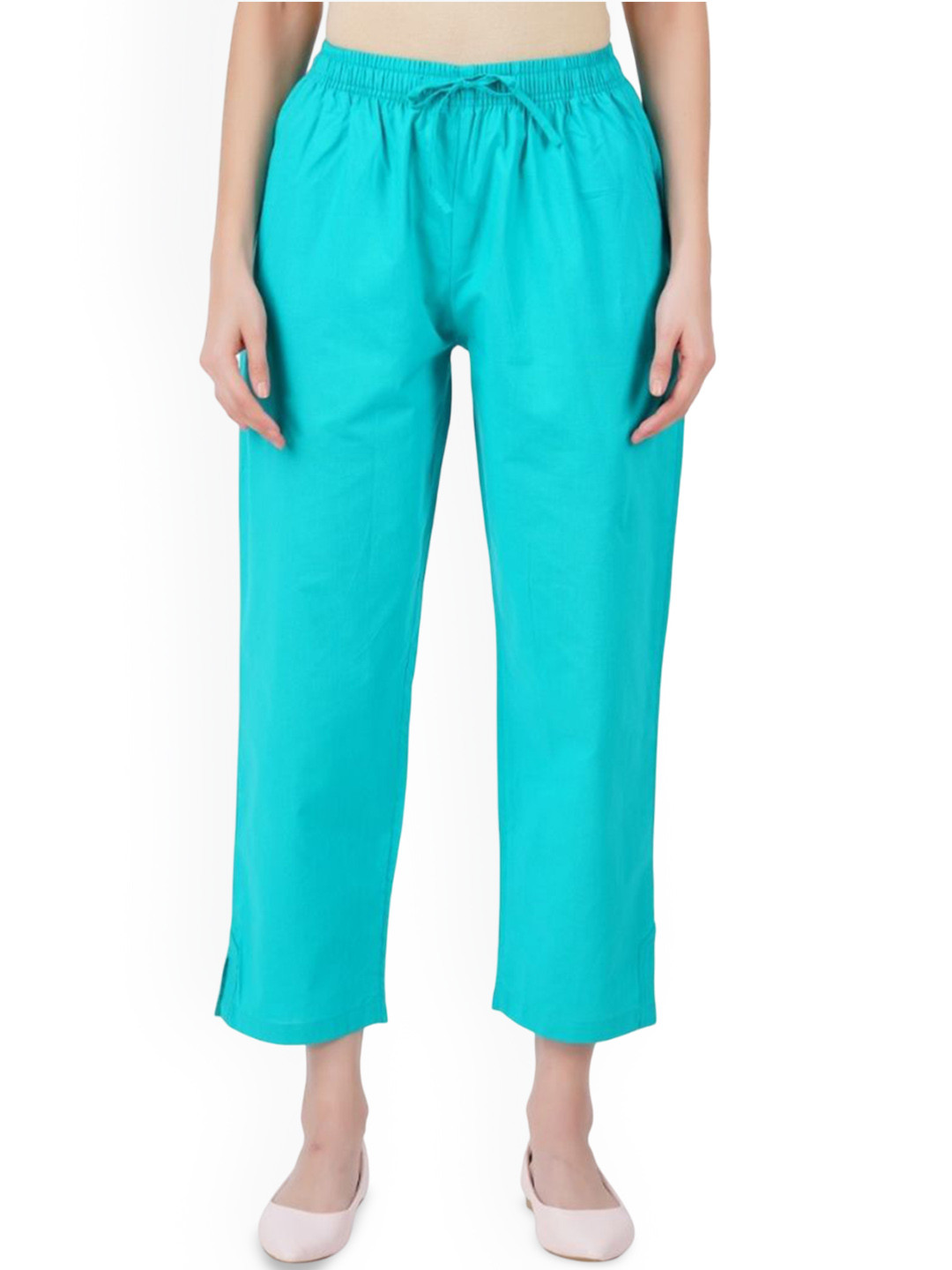 Happy Bunny Women Relaxed Pure Cotton Parallel Trousers