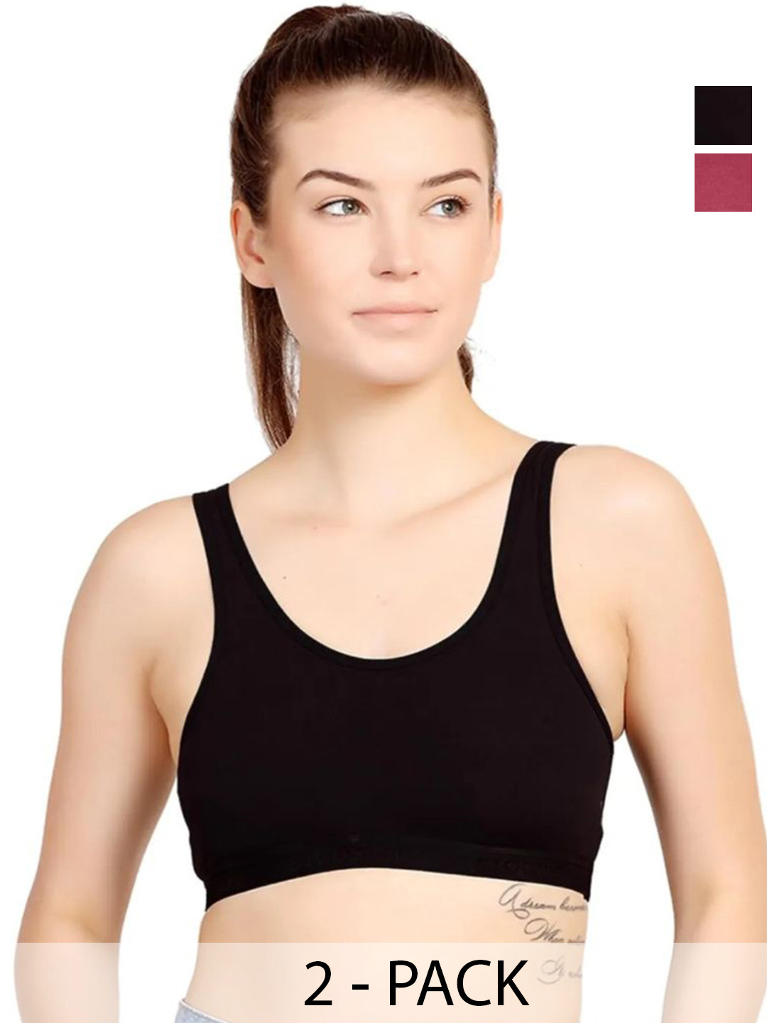 VS Beauti Pack of 2 Full Coverage Non Padded Seamless Bra