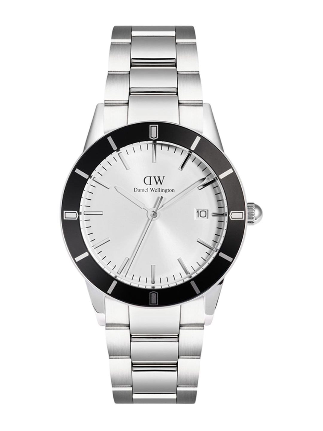 Daniel Wellington Index Bezel Men Stainless Steel Straps Analogue Watch DW00100819K
