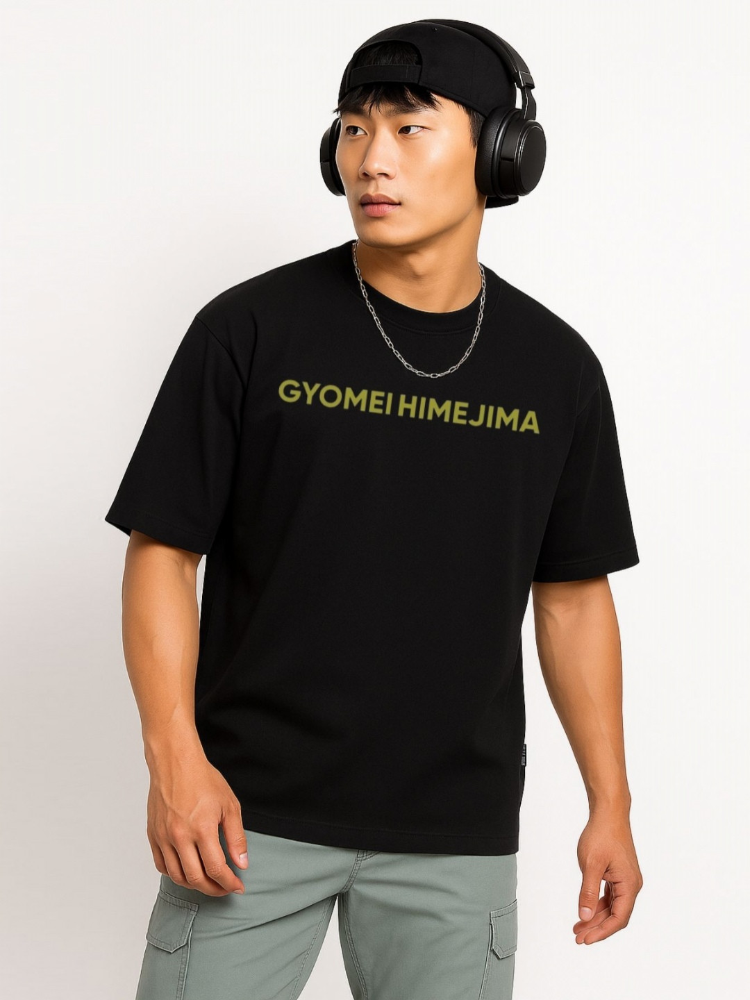 Be Crazy Shankar Impex Anime Graphic Printed Drop-ShoulderSleeves Cotton Oversized T-shirt