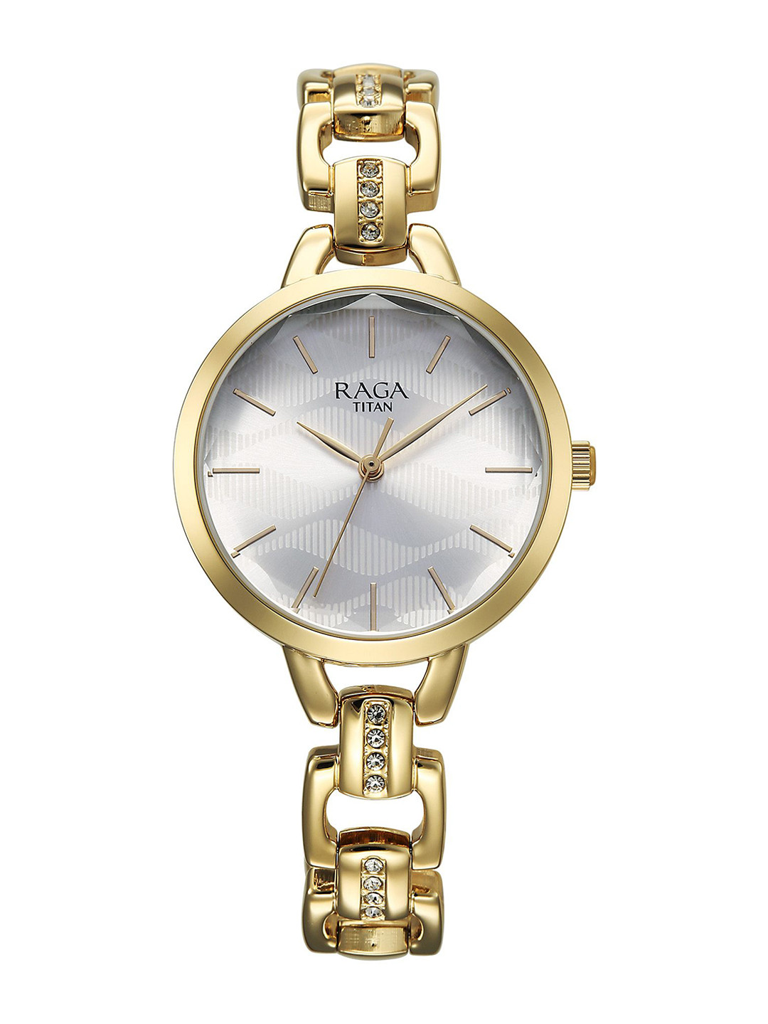 Titan Raga Showstopper Women Printed Dial & Bracelet Style Straps Analogue Watch 95352YM01