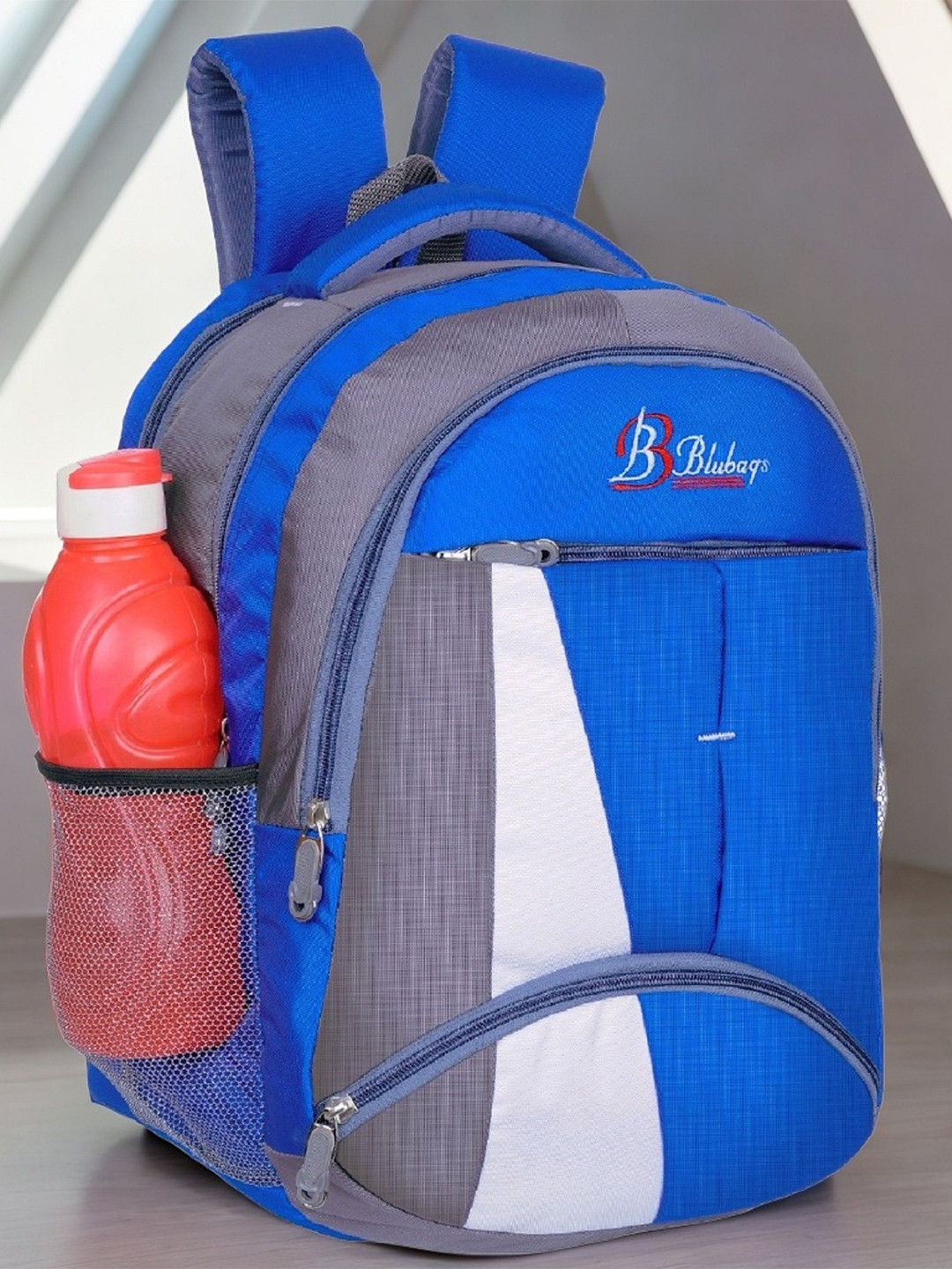 Blubags Men Brand Logo Contrast Detail Backpack