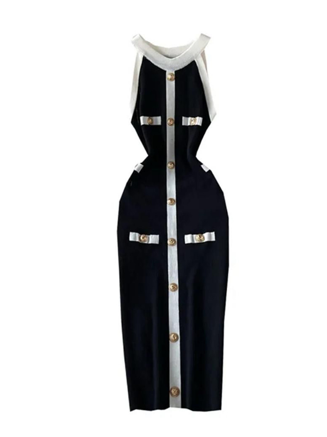 Miss Mosa By Akanksha  Women Black Heya Luxe Soft Knit Bodycon Dress