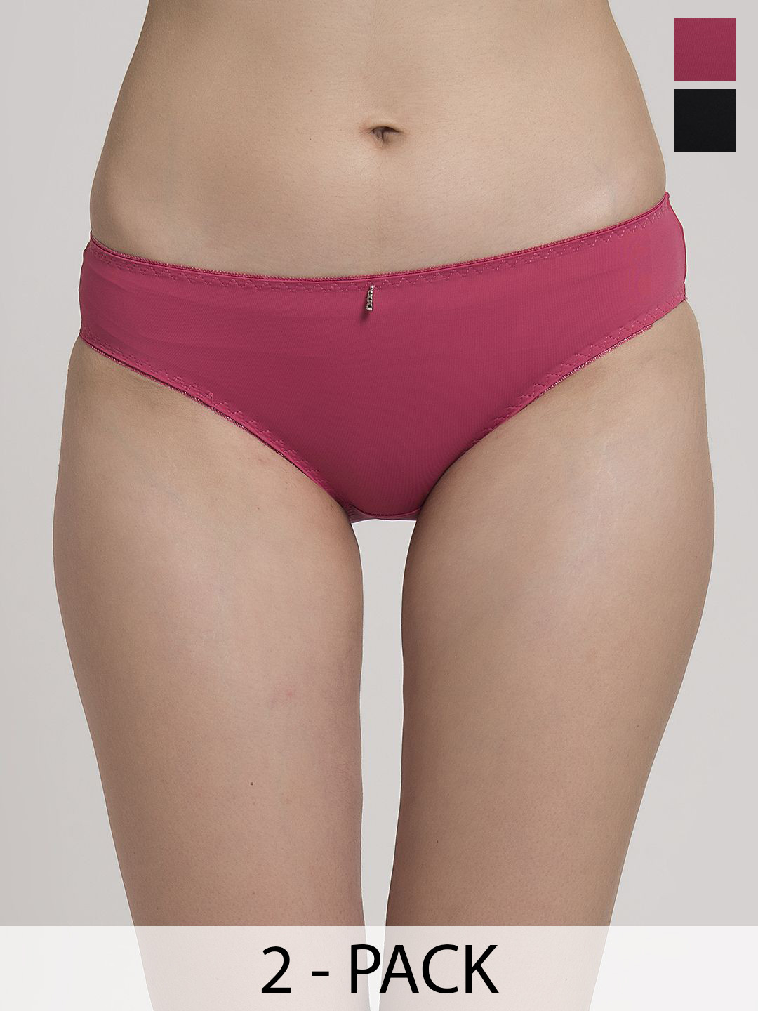 MAKCLAN Women Pink Briefs