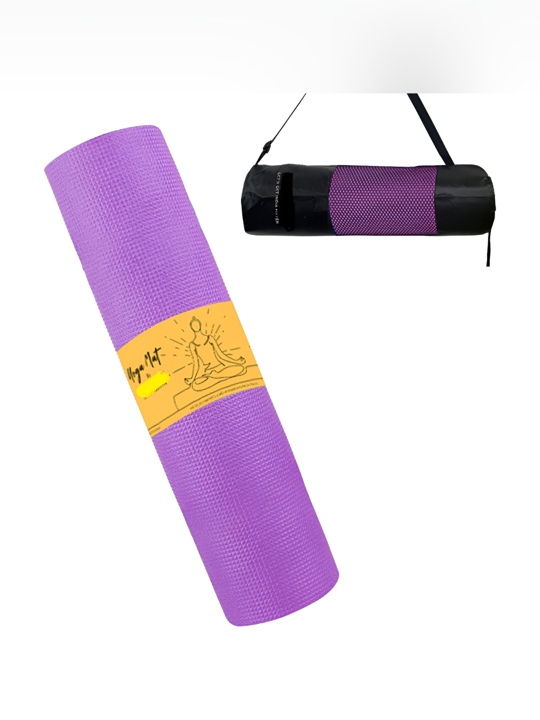 ADRENEX Soft Premium Anti Skid Sweat Absorbent Reversible Yoga Mat With Carrying Bag