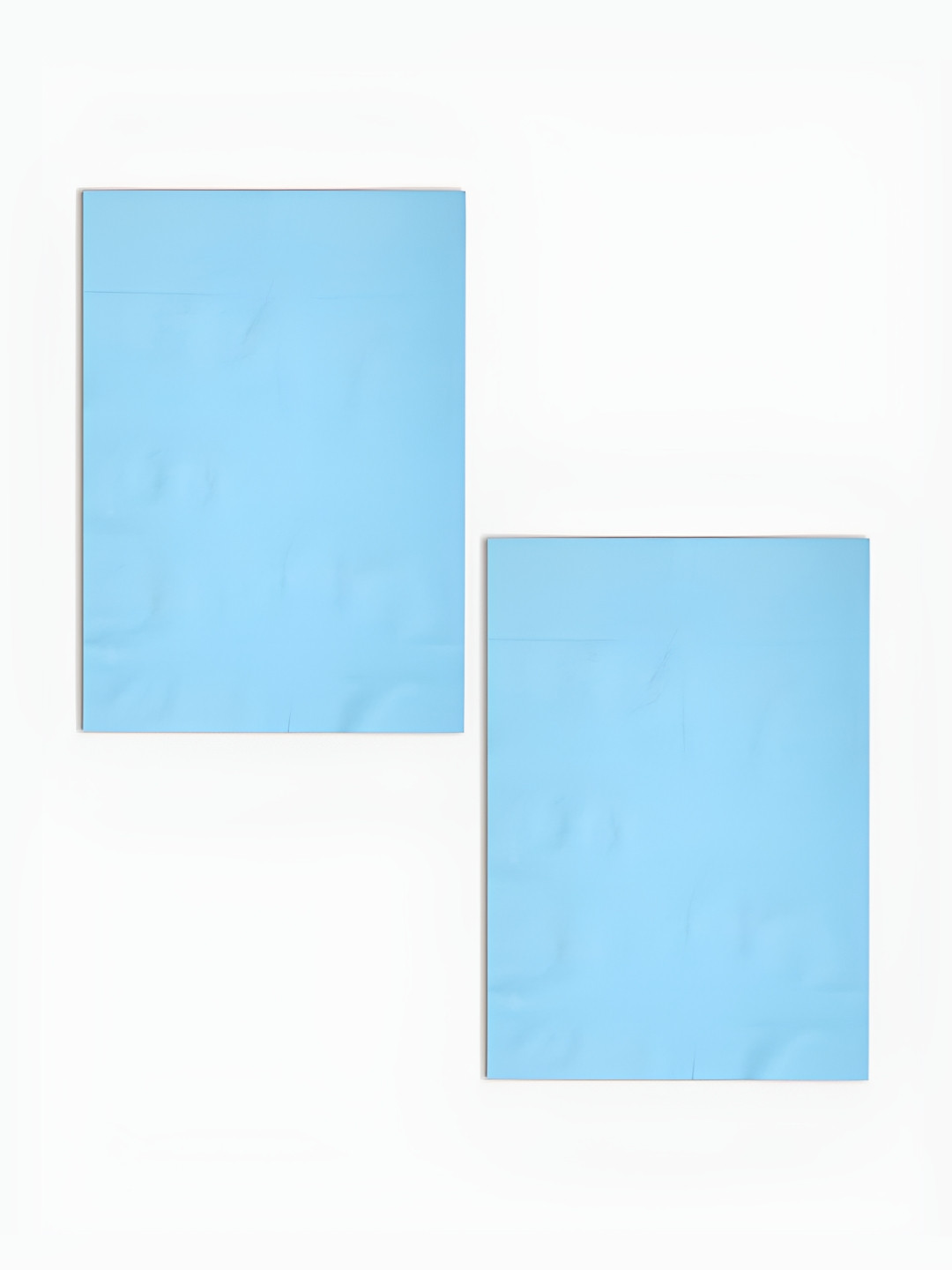 MINI KLUB Blue Cotton Breathable Mattress Protector