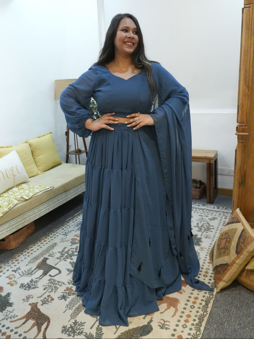 Swadeshi Shringaar Ready to Wear Lehenga & Blouse With Dupatta